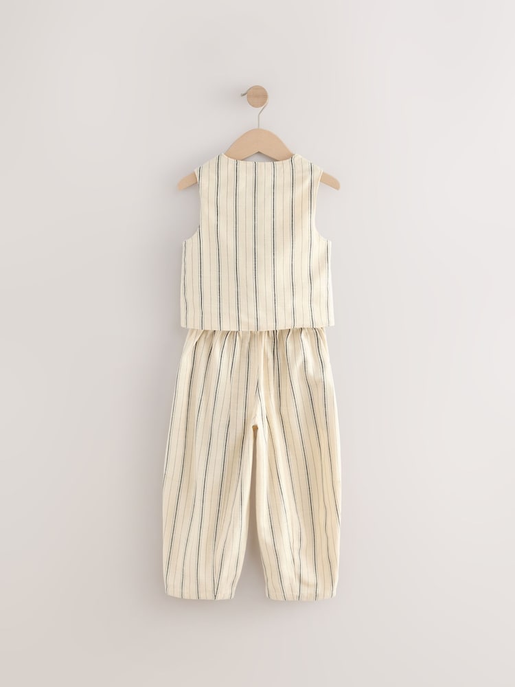 Bande noire/blanche - Ensemble gilet et pantalon (3-16ans) - Image 5 of 7