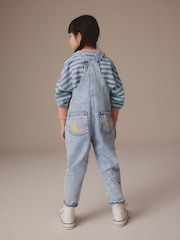 Denim SmileyWorld® 100% Cotton Dungarees (3-16yrs) - Image 2 of 10