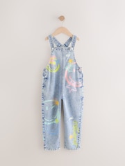 Denim SmileyWorld® 100% Cotton Dungarees (3-16yrs) - Image 5 of 10