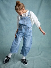 Denim Barrel 100% Cotton Dungarees (3-16yrs) - Image 1 of 4