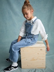 Denim Barrel 100% Cotton Dungarees (3-16yrs) - Image 2 of 4