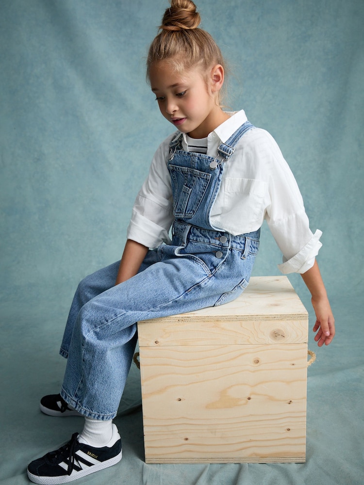 Denim Barrel 100% Cotton Dungarees (3-16yrs) - Image 2 of 4
