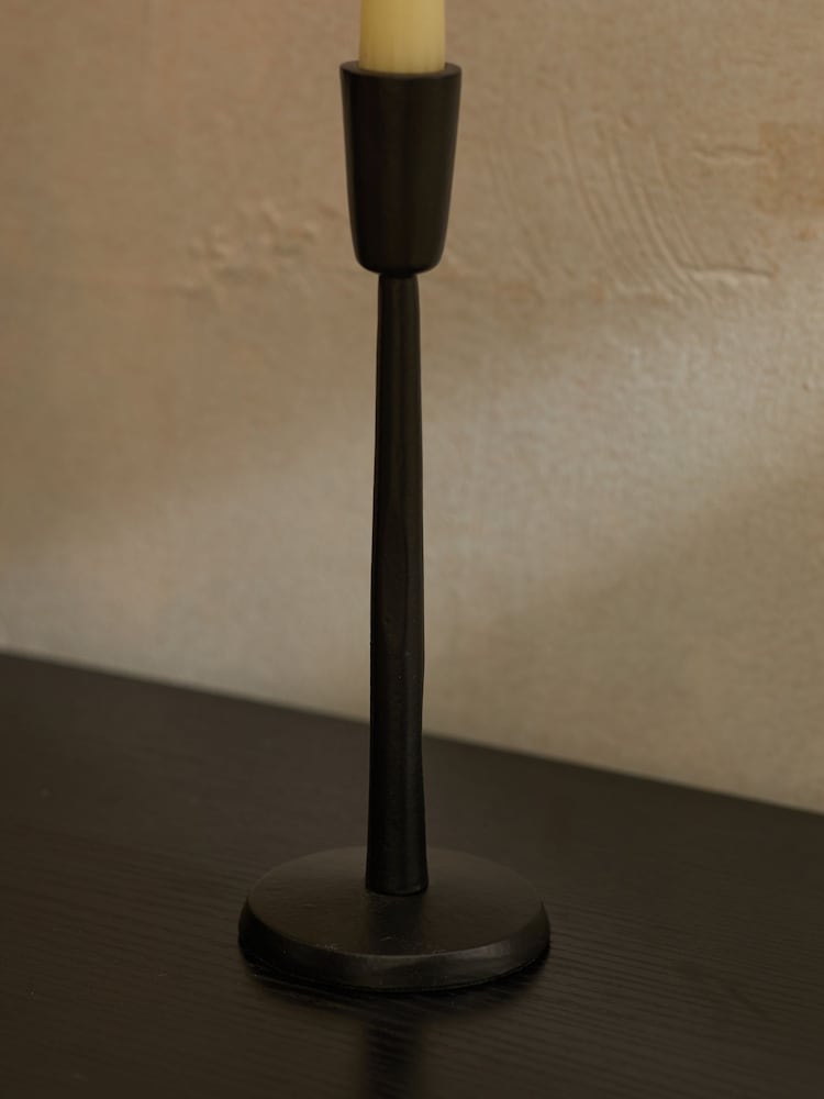 Black Metal Taper Candle Holder - Image 3 of 5