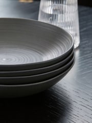 Set of 4 Charcoal Grey Kya Pasta Bowls - Image 3 of 4
