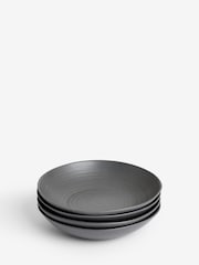 Set of 4 Charcoal Grey Kya Pasta Bowls - Image 4 of 4