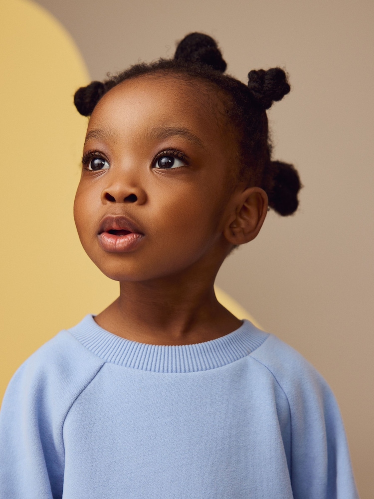 Bleu - Sweat-shirt en col rond (3mois-7ans) - Image 4 of 9