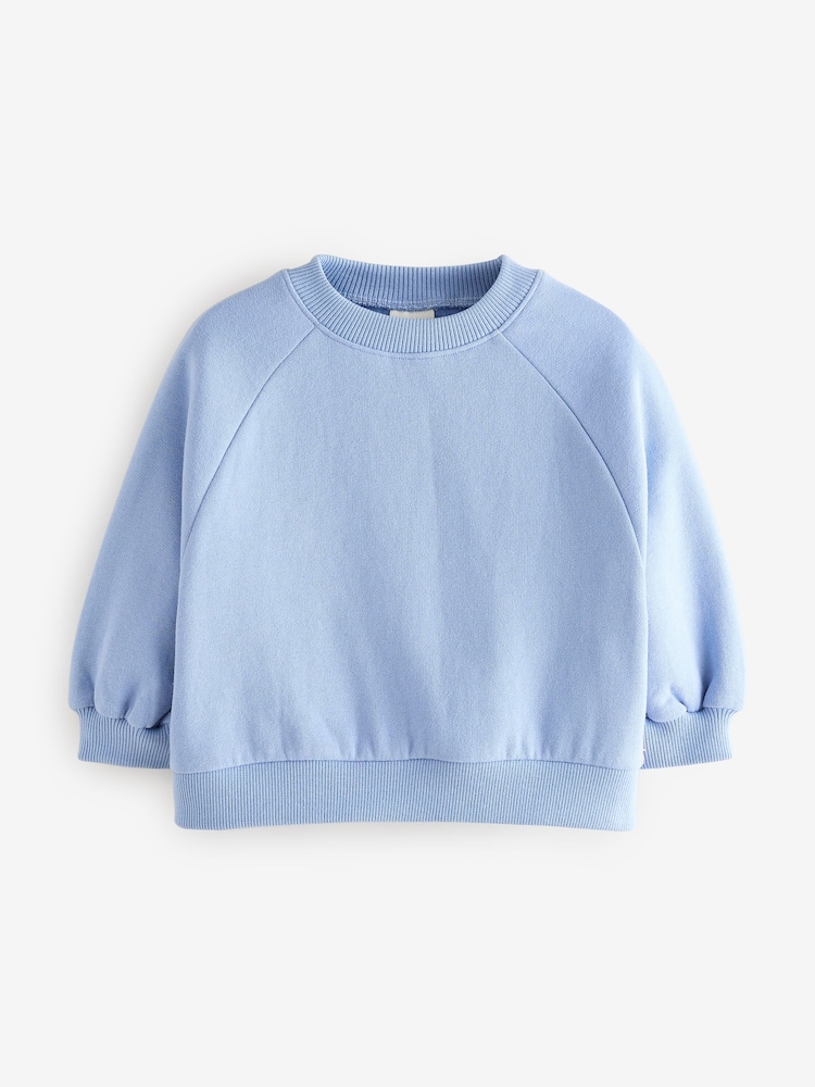 Bleu - Sweat-shirt en col rond (3mois-7ans) - Image 5 of 9
