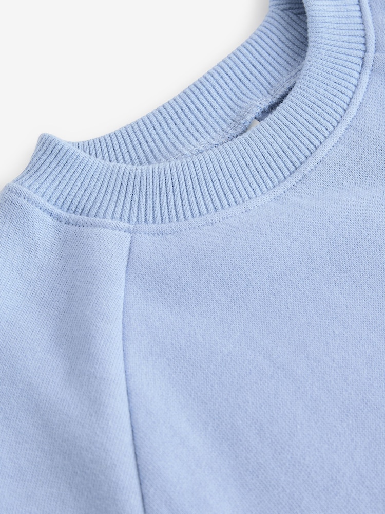 Bleu - Sweat-shirt en col rond (3mois-7ans) - Image 7 of 9