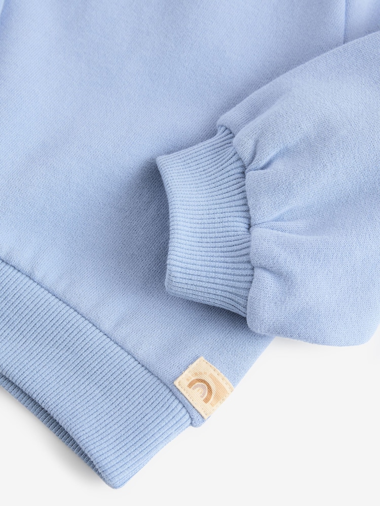 Bleu - Sweat-shirt en col rond (3mois-7ans) - Image 8 of 9