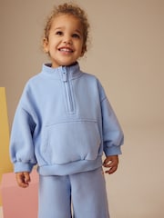 Blue Half Zip Sweatshirt (3mths-7yrs) - Image 1 of 7