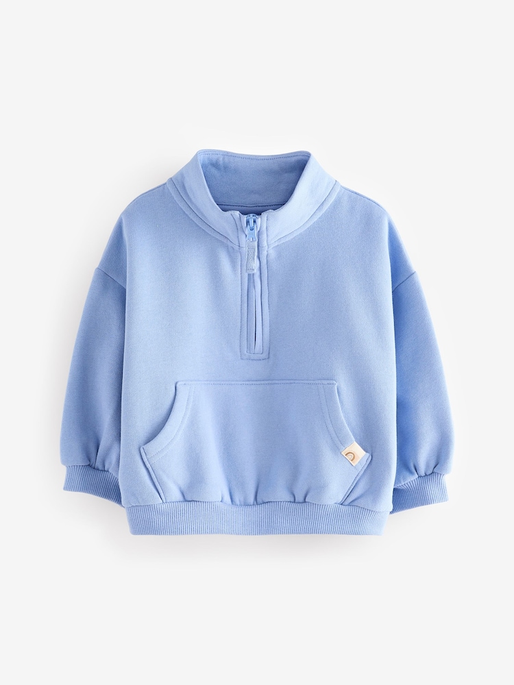Blue Half Zip Sweatshirt (3mths-7yrs) - Image 3 of 7