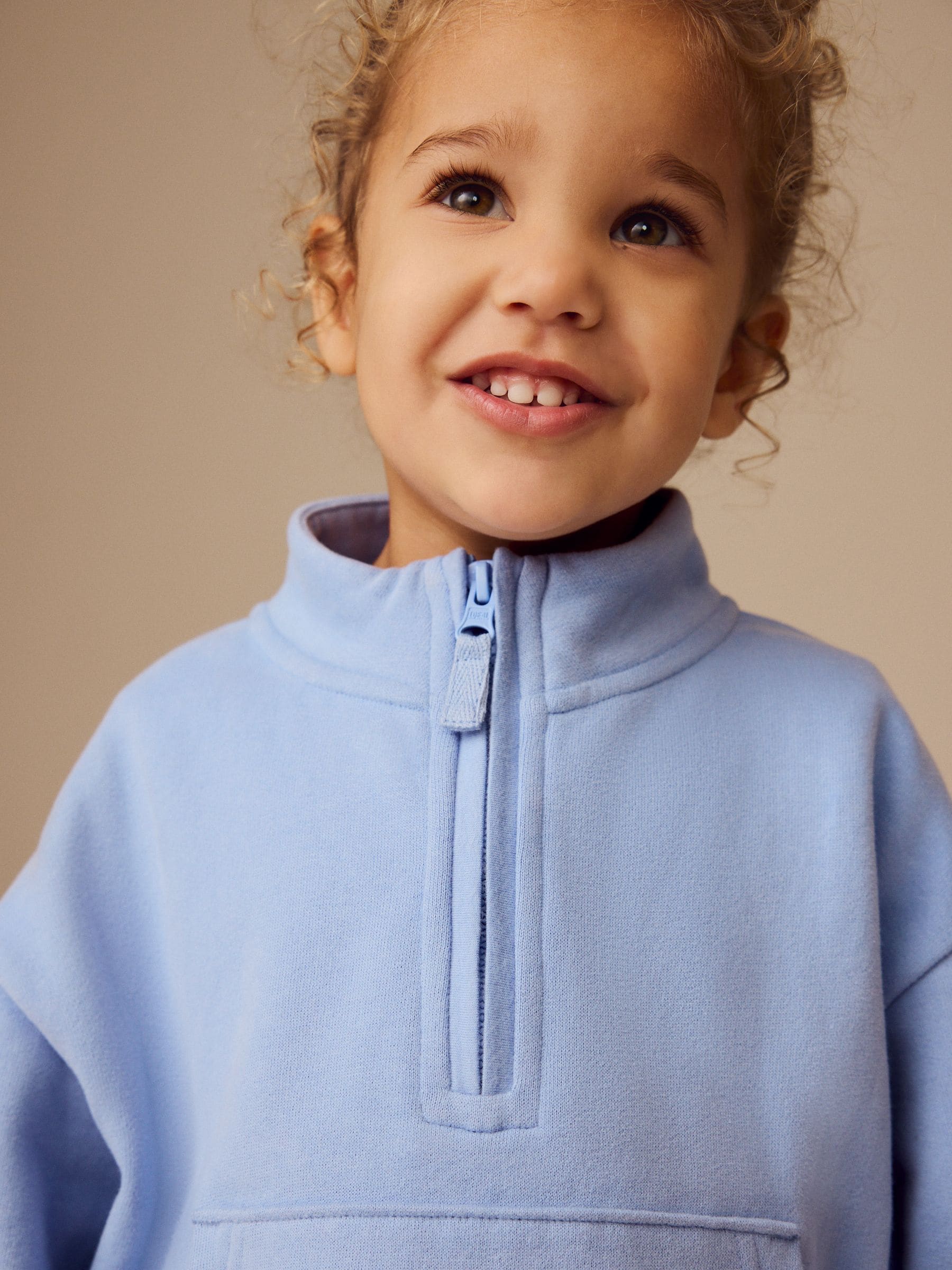 Buy Blue Quarter Zip Sweatshirt (3mths-7yrs) from the Next UK