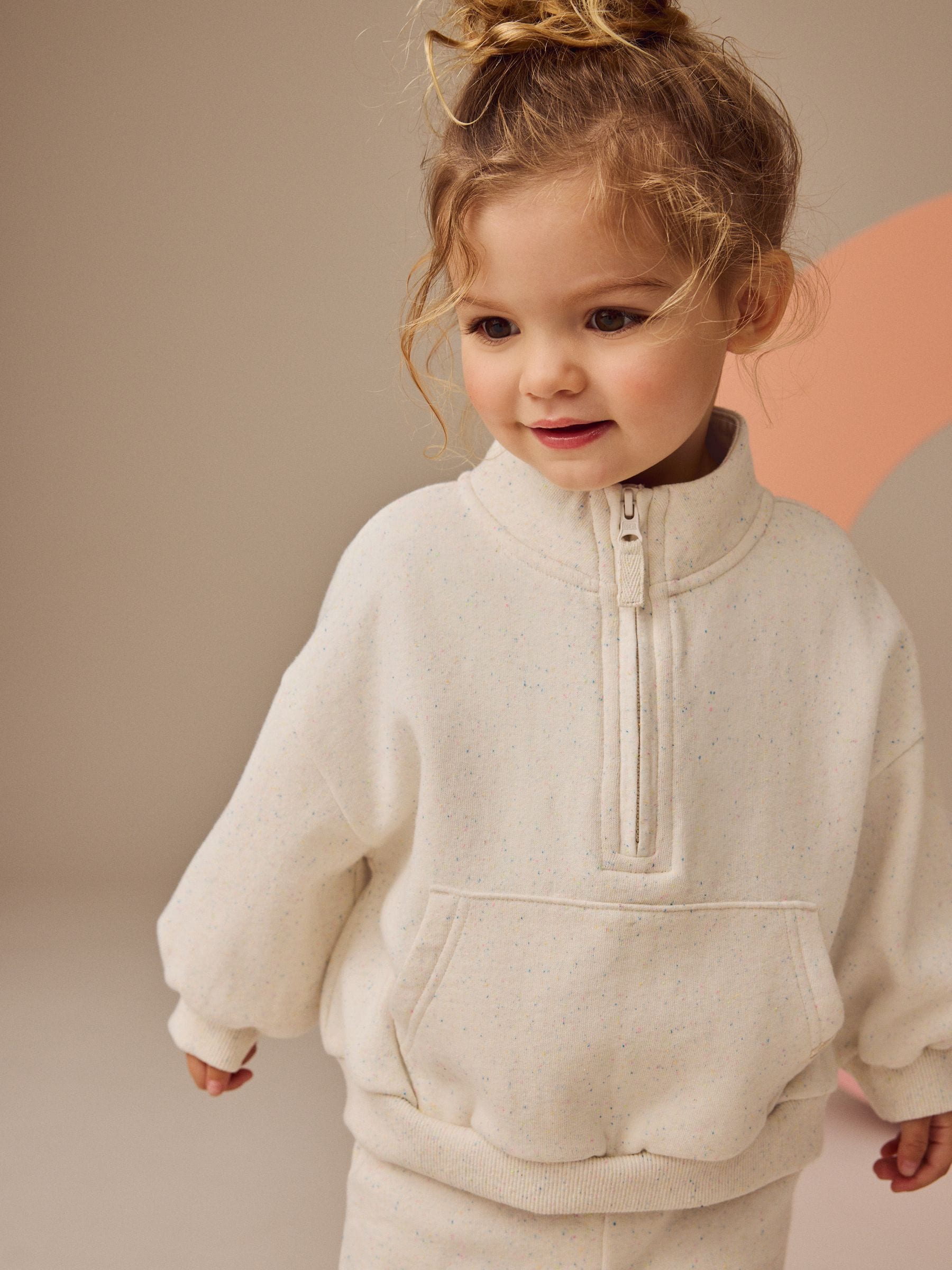 Buy Oatmeal Half Zip Sweatshirt (3mths-7yrs) from the Next UK online shop