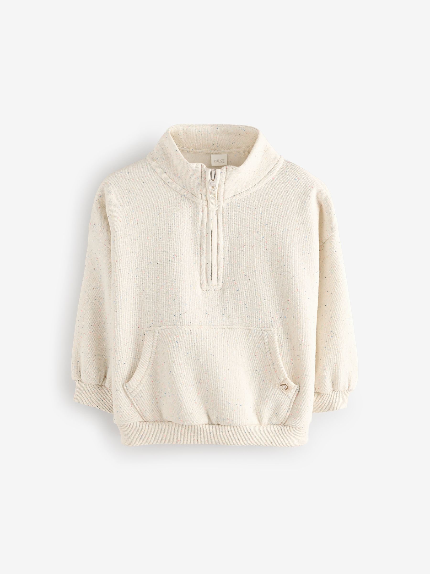 Buy Oatmeal Quarter Zip Sweatshirt (3mths-7yrs) from Next Jordan