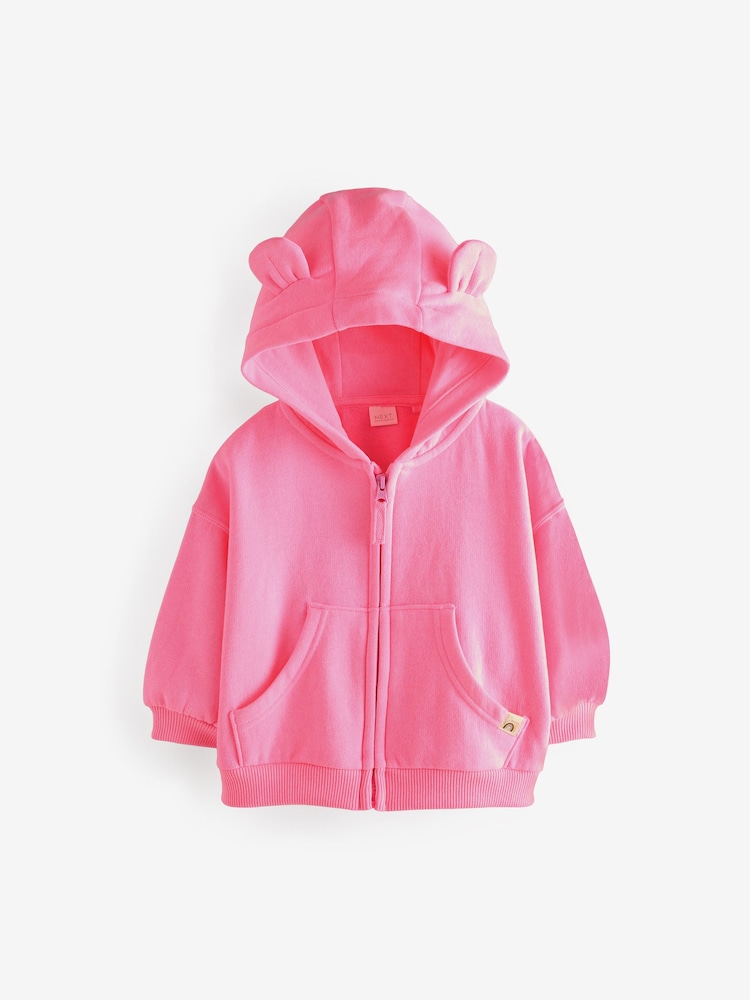 Rose - Sweat à capuche zippé (3mths-7yrs) - Image 6 of 10