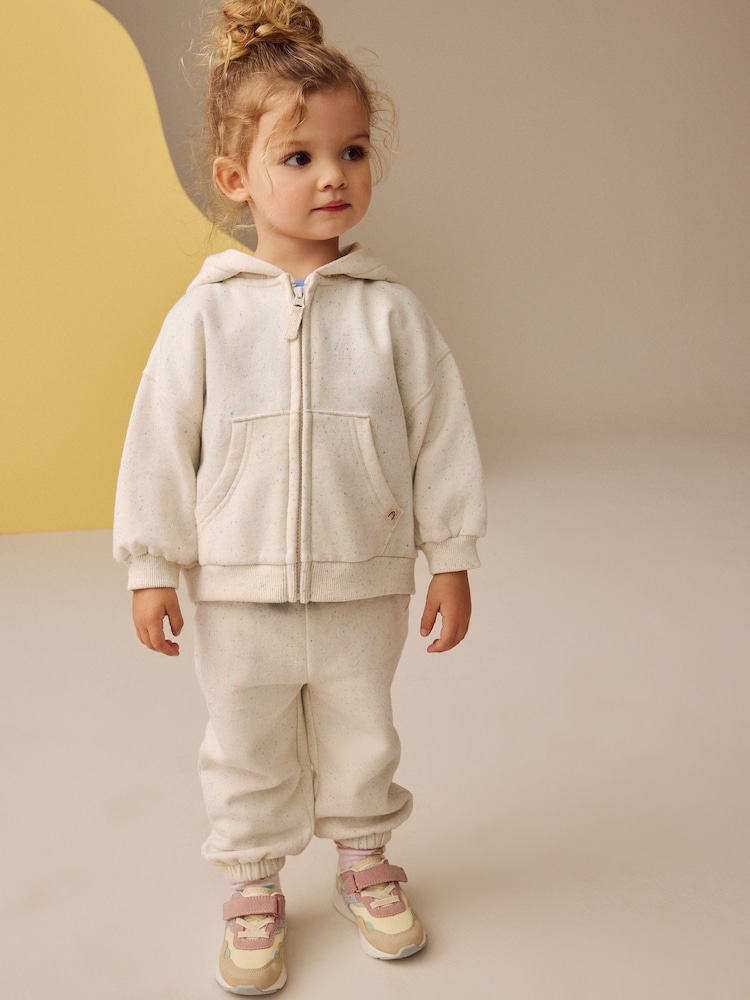 Oatmeal Zip Through Hoodie (3mths-7yrs) - Image 4 of 9