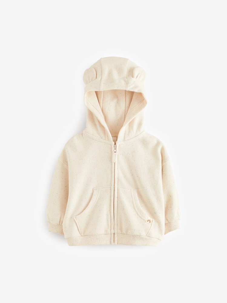 Oatmeal Zip Through Hoodie (3mths-7yrs) - Image 5 of 9