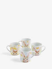 Set of 4 Floral Bunny Mugs - Image 3 of 3