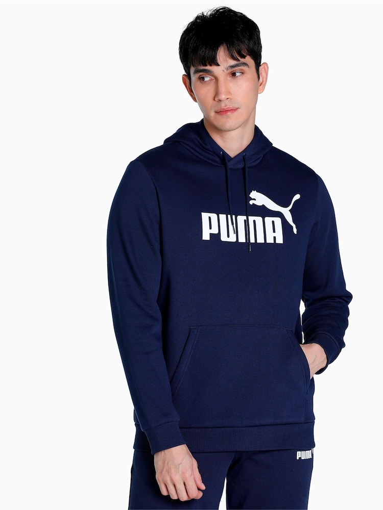 Puma Blue Men Essentials Big Logo Hoodie - Image 1 of 5