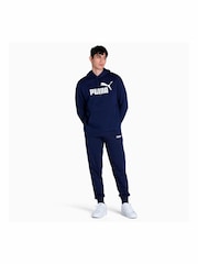 Puma Blue Men Essentials Big Logo Hoodie - Image 3 of 5