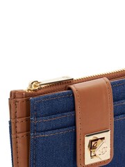 Dune London Blue Print Karra Turn Lock Card Holder - Image 6 of 6