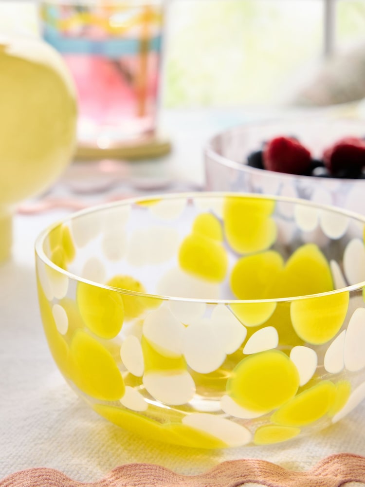 Set mit 2 Knabberschalen aus Konfettiglas - Bild 3 von 3