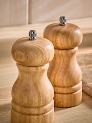 Natural Wood Country Filled Salt and Pepper Grinders - Image 2 of 3