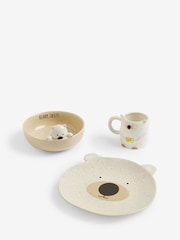 Set of 3 Bear Kids Plate, Bowl and Mug Set - Image 3 of 3