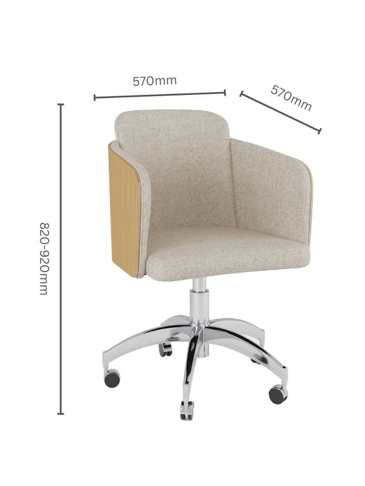 Jual Oak San Francisco Fabric Office Chair - Image 5 of 5 Jual Oak San Francisco Fabric Office Chair - Image 5 of 5