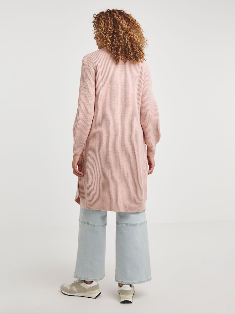 JD Williams Pink Fisherman Rib Cardigan - Image 2 of 4