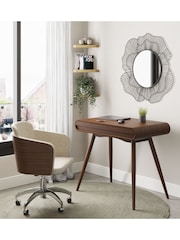 Jual Walnut San Francisco Fabric Office Chair - Image 4 of 5