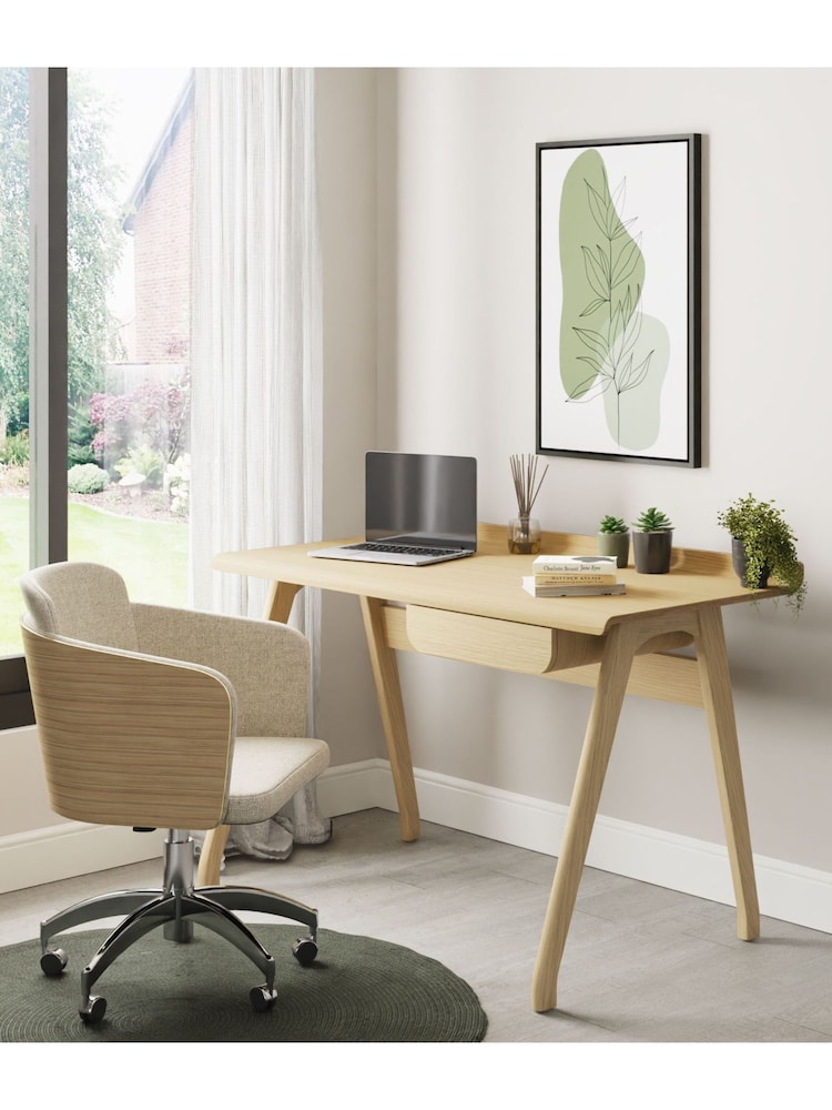 Jual Oak San Francisco Office Drawer Desk - Image 2 of 4