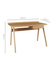 Jual Oak San Francisco Office Drawer Desk - Image 4 of 4