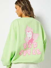 Skinnydip Green Disney Evil Queen Bad Apple Sweatshirt - Image 2 of 4