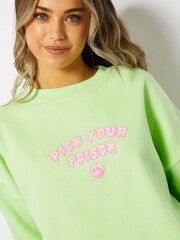 Skinnydip Green Disney Evil Queen Bad Apple Sweatshirt - Image 4 of 4