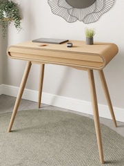 Jual Oak San Francisco Office Drawer Desk - Image 1 of 4