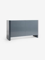 MADE.COM Blue Glass Eleni 6 Drawer Wide Chest of Drawers - Image 6 of 6