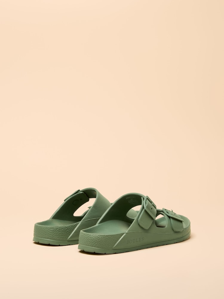 Joules Sunseeker Sage Green EVA Sliders - Image 3 of 5