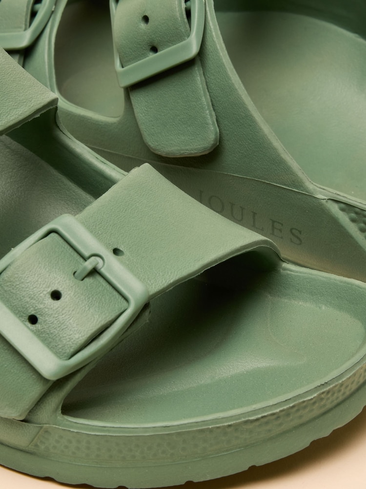Joules Sunseeker Sage Green EVA Sliders - Image 4 of 5