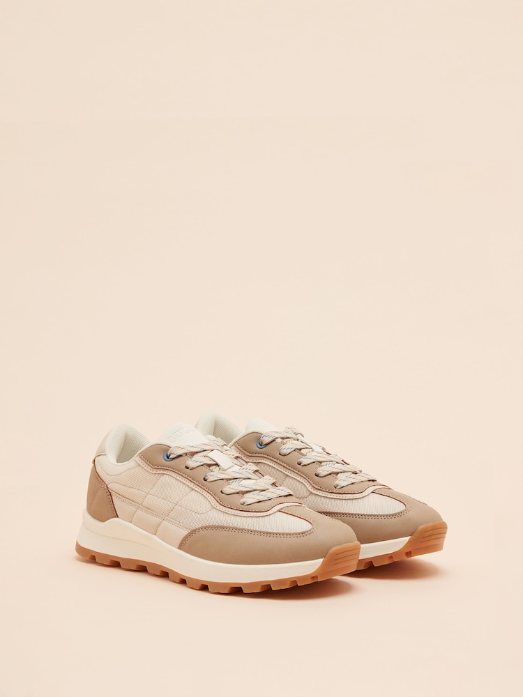 Beige und Cream - Joules Parkfield Turnschuhe - Bild 1 von 5 Beige und Cream - Joules Parkfield Turnschuhe - Bild 1 von 5