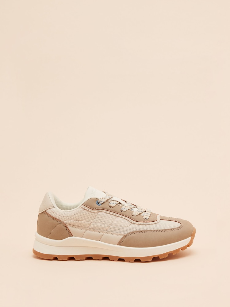 Beige und Cream - Joules Parkfield Turnschuhe - Bild 2 von 5 Beige und Cream - Joules Parkfield Turnschuhe - Bild 2 von 5