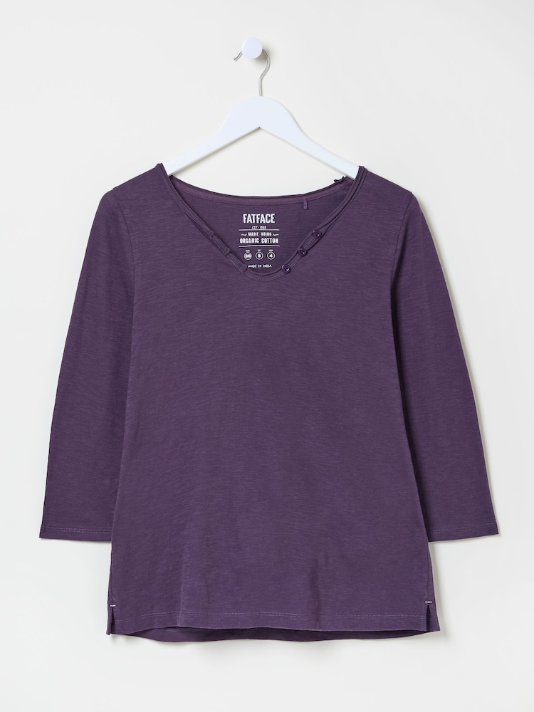 FatFace Purple Porter T-Shirt - Image 5 of 5
