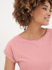 FatFace Ivy Organic Cotton Blush Pink T-Shirt - Image 4 of 8