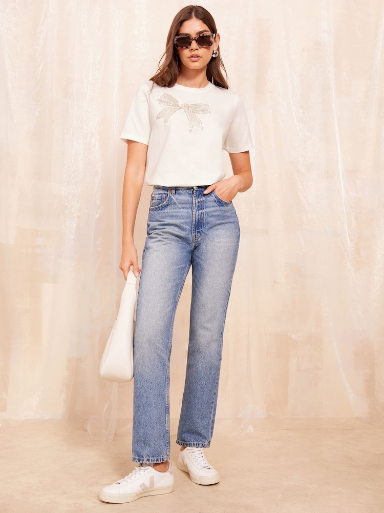 Friends Like These White Round Neck Logo T-Shirt - Image 2 of 4 Friends Like These White Round Neck Logo T-Shirt - Image 2 of 4