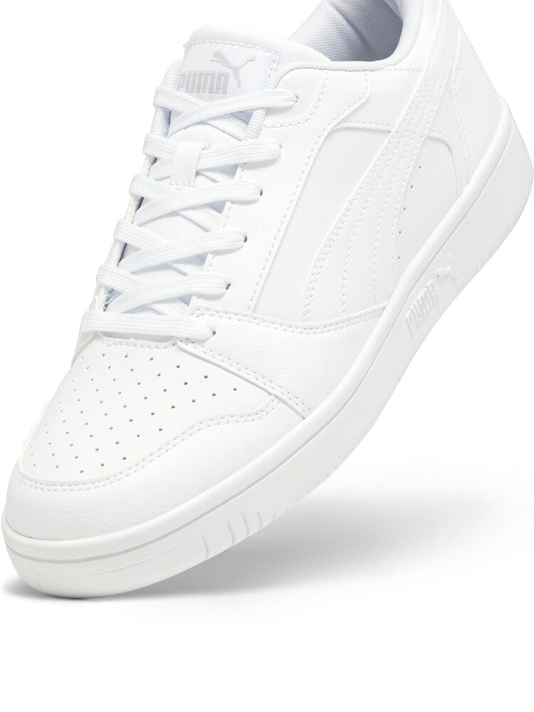 Buy Puma White Mens Rebound V6 Low Sneakers Trainers from  display picture 3