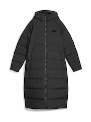 Puma Black Womens Long Hooded Down Coat - Image 4 of 5