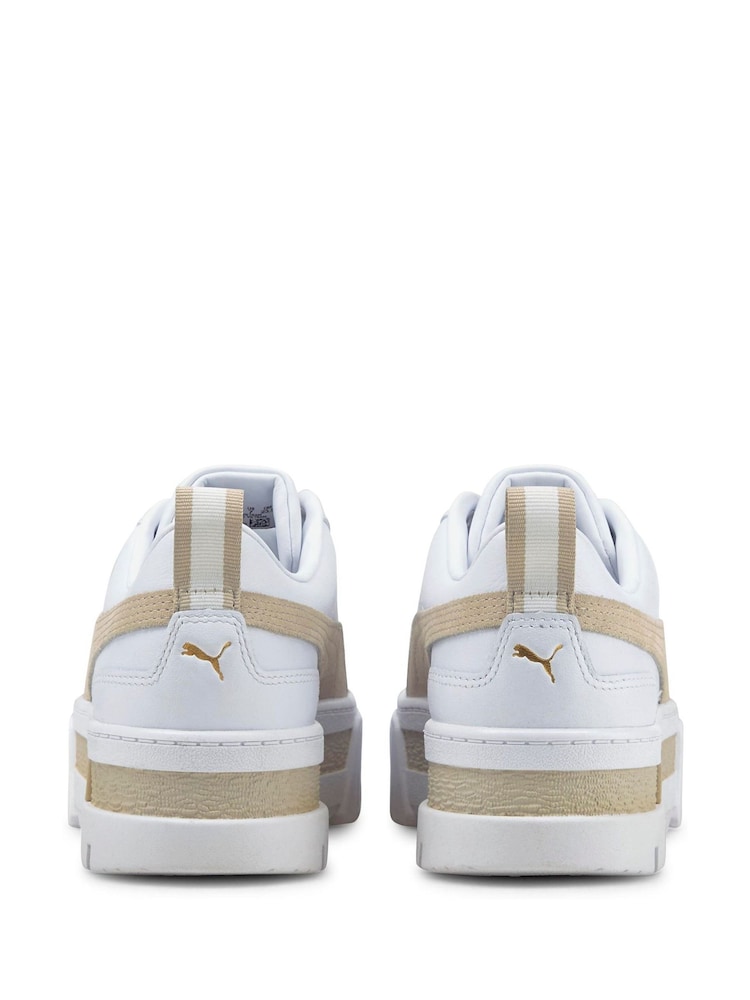 Puma White Women Mayze Trainers - Image 3 of 6