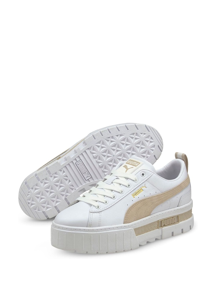 Puma White Women Mayze Trainers - Image 4 of 6