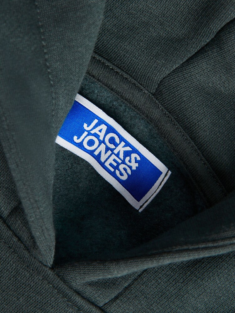 JACK & JONES JUNIOR Grey Logo Hoodie - Image 7 of 7