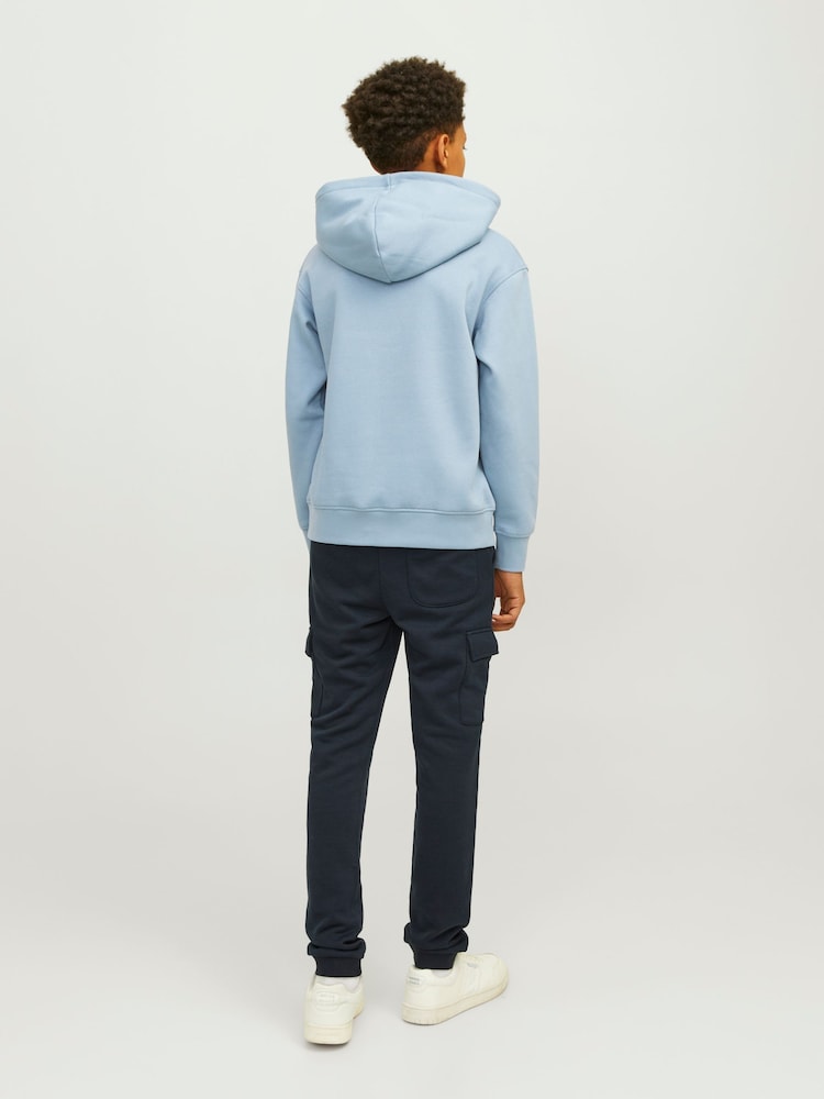 JACK & JONES JUNIOR Grey Logo Hoodie - Image 2 of 7